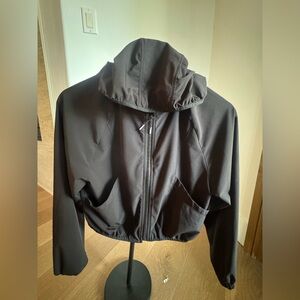 Athleta girl lightweight jacket color black size 12. Perfect conditions.